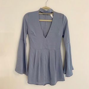 Powder blue romper- NWOT